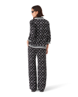 Chemise de pyjama en satin de soie Monogram