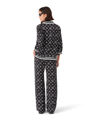 Monogram Pyjama Silk Satin Shirt