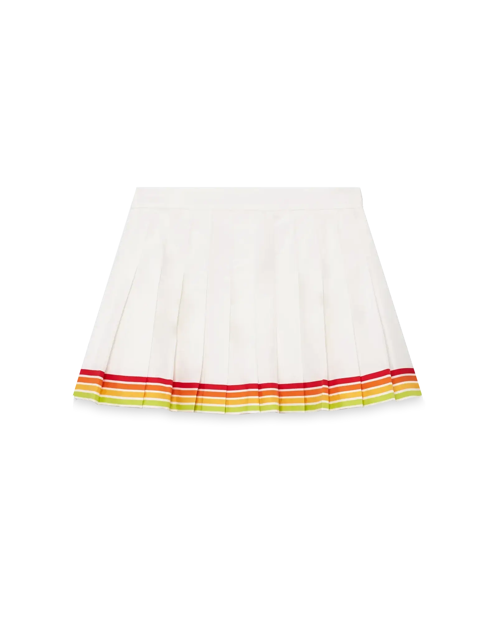 Orange Mascot Pleated Silk Twill Skirt | Casablanca Paris