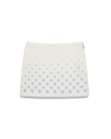 Mini-jupe en polaire brodée avec monogramme dégradé