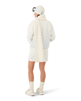 Mini-jupe en polaire brodée avec monogramme dégradé