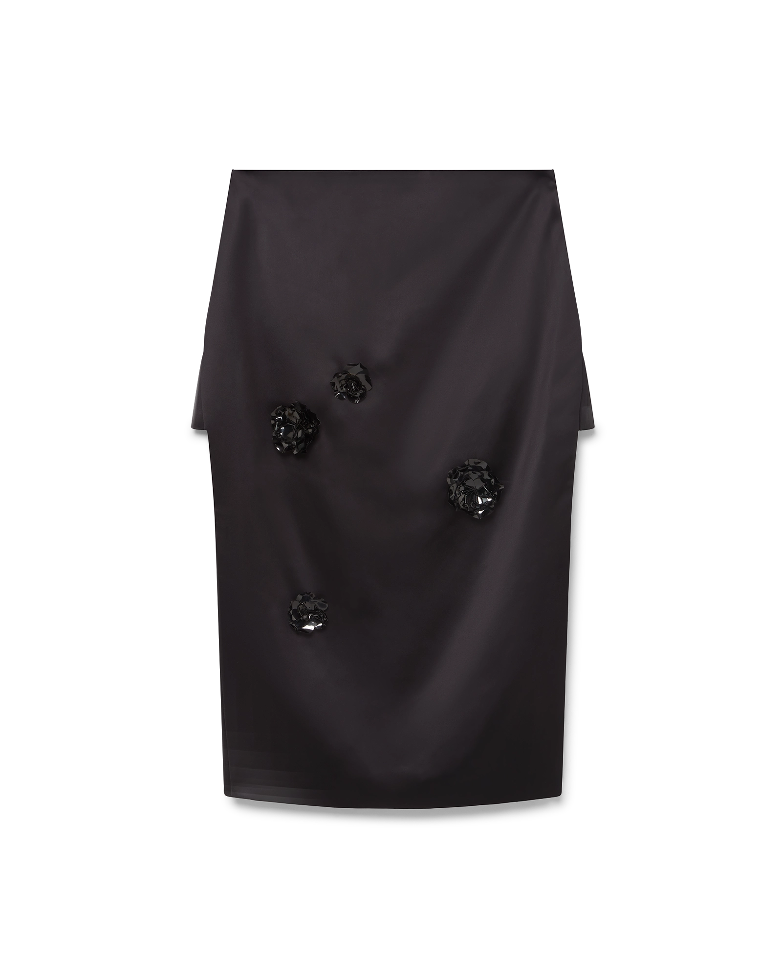 Duchesse Satin Midi Skirt