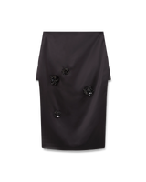 Duchesse Satin Midi Skirt