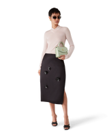 Duchesse Satin Midi Skirt