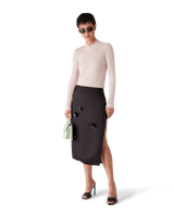 Duchesse Satin Midi Skirt