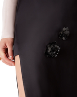 Duchesse Satin Midi Skirt