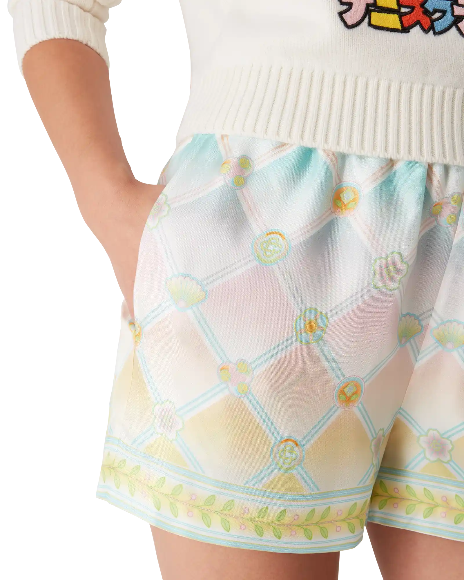 Candy Icons Silk Twill Shorts