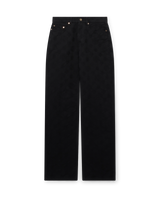 Denim Monogram Straight Leg Jeans