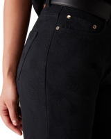 Denim Monogram Straight Leg Jeans