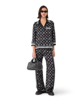 Pantalon de pyjama en satin de soie Monogram
