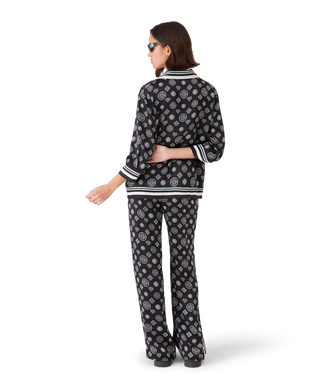 Monogram Pyjama Silk Satin Trousers