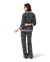 Pantalon de pyjama en satin de soie Monogram