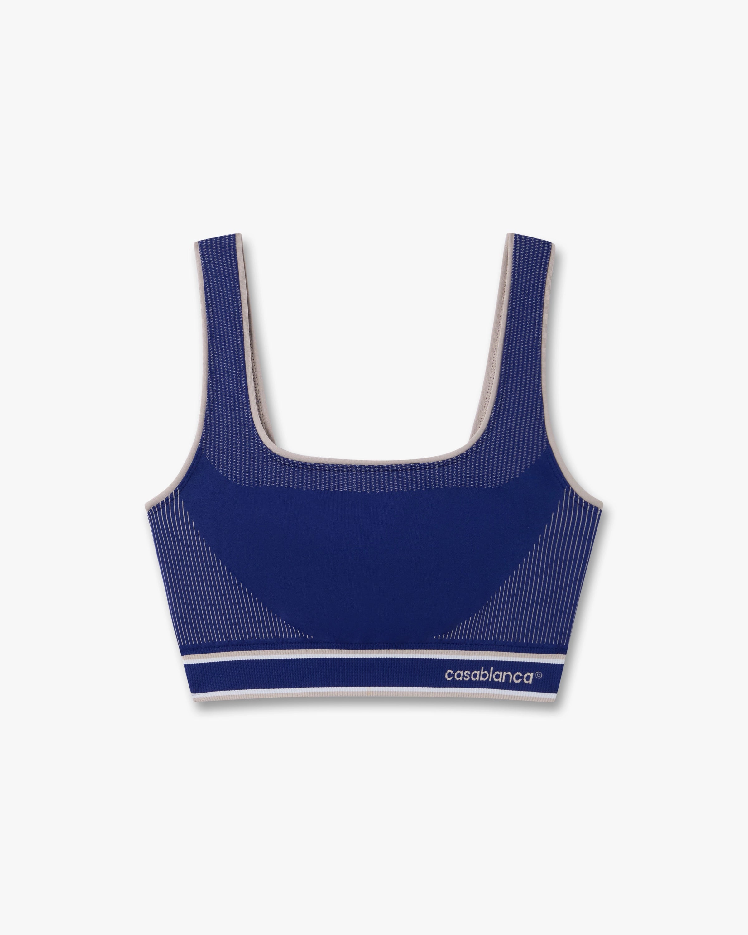 Brassière sans coutures bleue