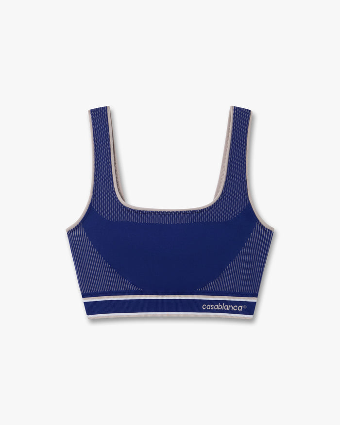 Brassière sans coutures bleue