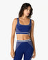 Brassière sans coutures bleue