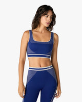 Brassière sans coutures bleue