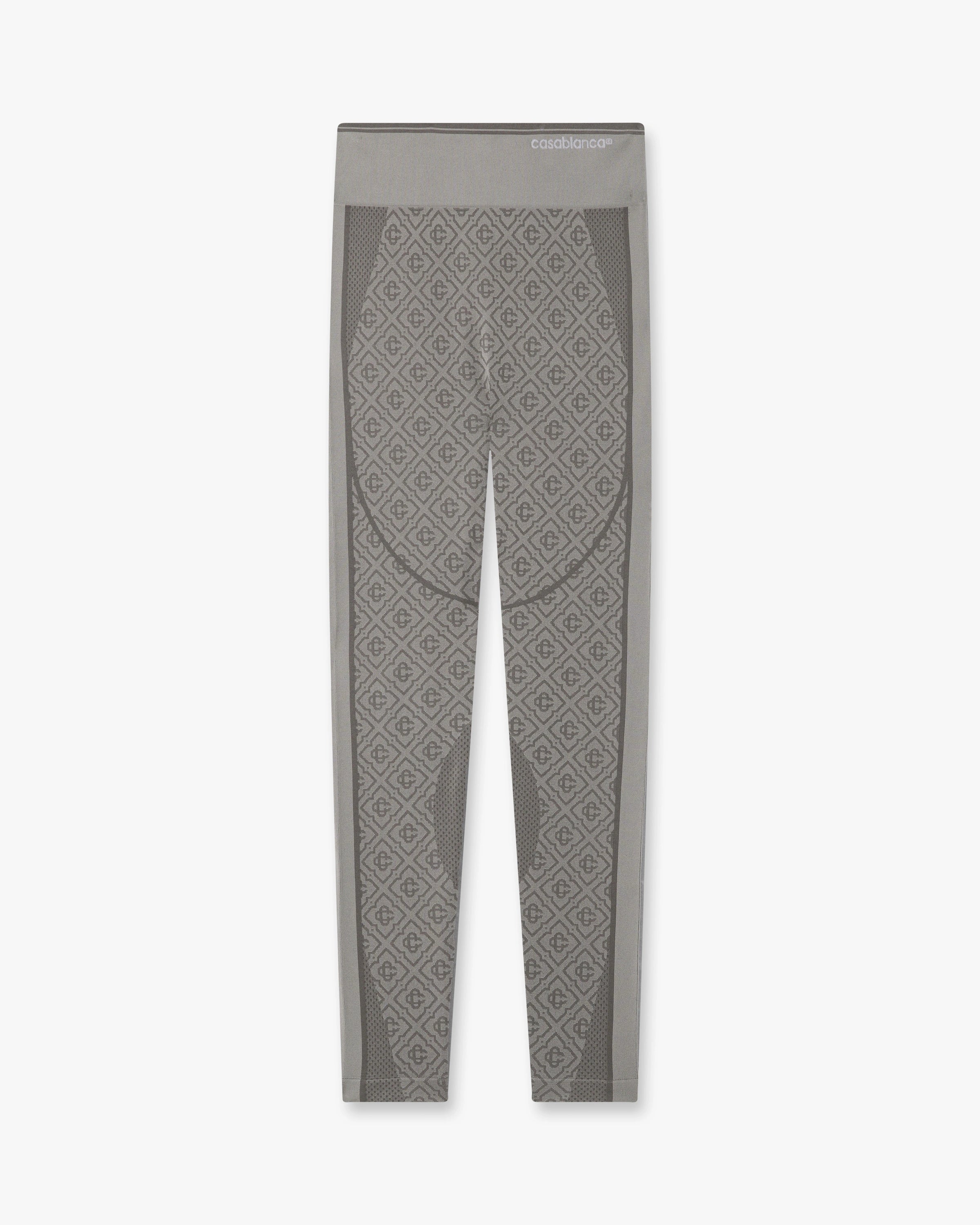Light Grey Seamless Monogram Leggings
