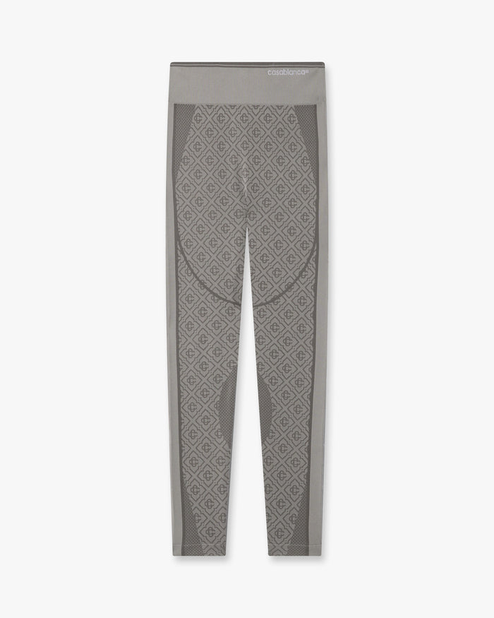 Light Grey Seamless Monogram Leggings