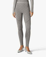 Light Grey Seamless Monogram Leggings