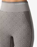 Light Grey Seamless Monogram Leggings