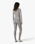 Light Grey Seamless Monogram Long Sleeve Top