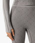 Light Grey Seamless Monogram Long Sleeve Top