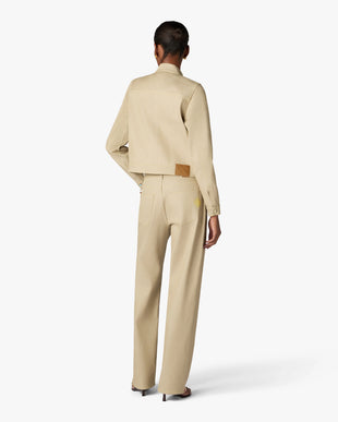 Beige Desert Canvas Denim Jeans