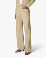 Beige Desert Canvas Denim Jeans