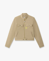 Beige Desert Canvas Denim Jacket
