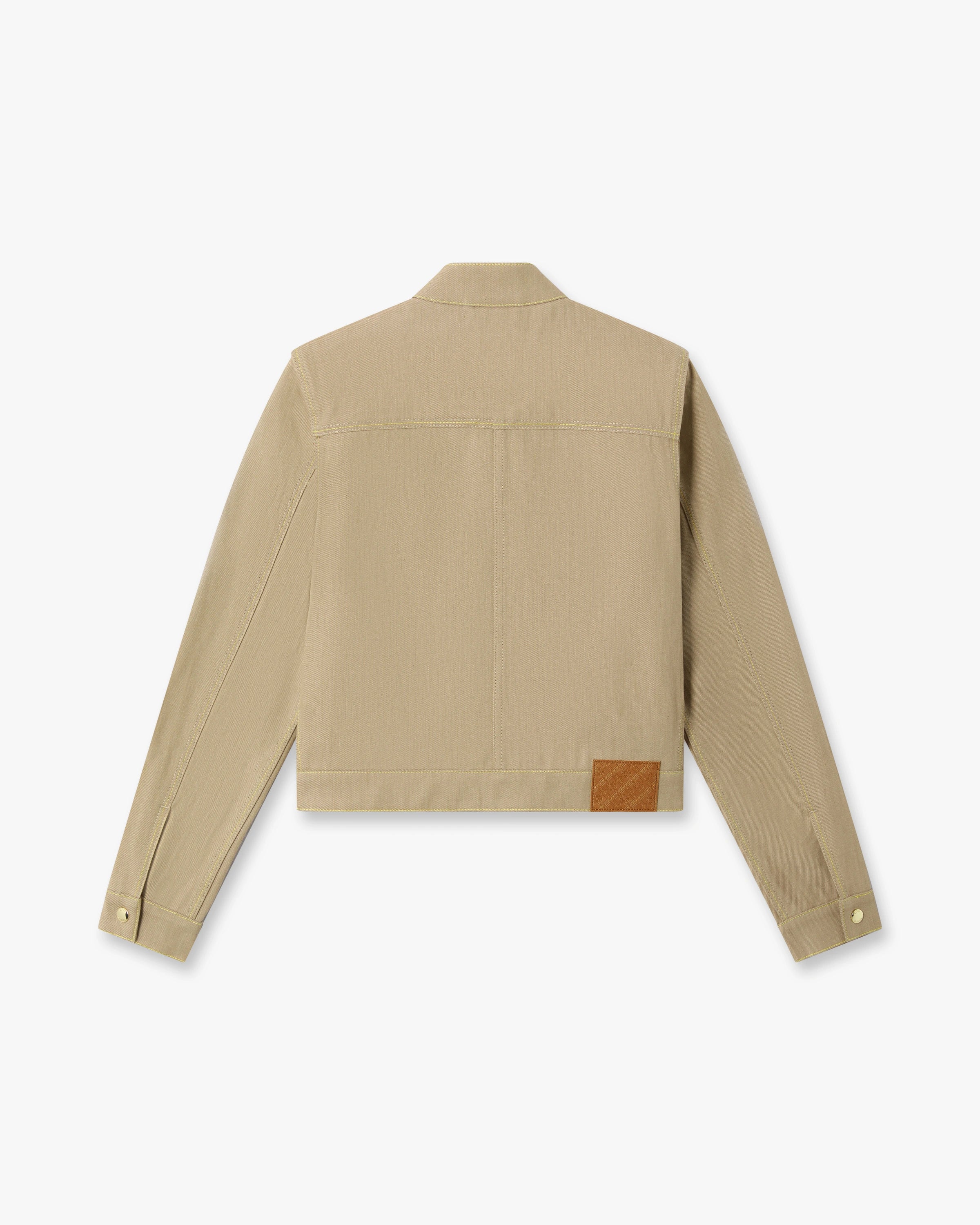 Beige Desert Canvas Denim Jacket