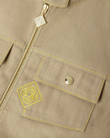 Beige Desert Canvas Denim Jacket