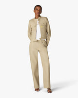 Beige Desert Canvas Denim Jacket