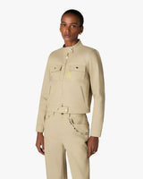Beige Desert Canvas Denim Jacket