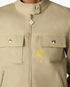Beige Desert Canvas Denim Jacket