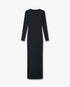 Black Ribbed Jewellery Maxi Dress