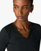 Black Ribbed Jewellery Maxi Dress