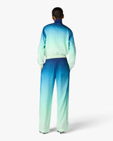 Blue & Green Gradient Monogram Jacquard Track Jacket