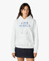 White Meduse Stacked Logo Hooded Sweatshirt