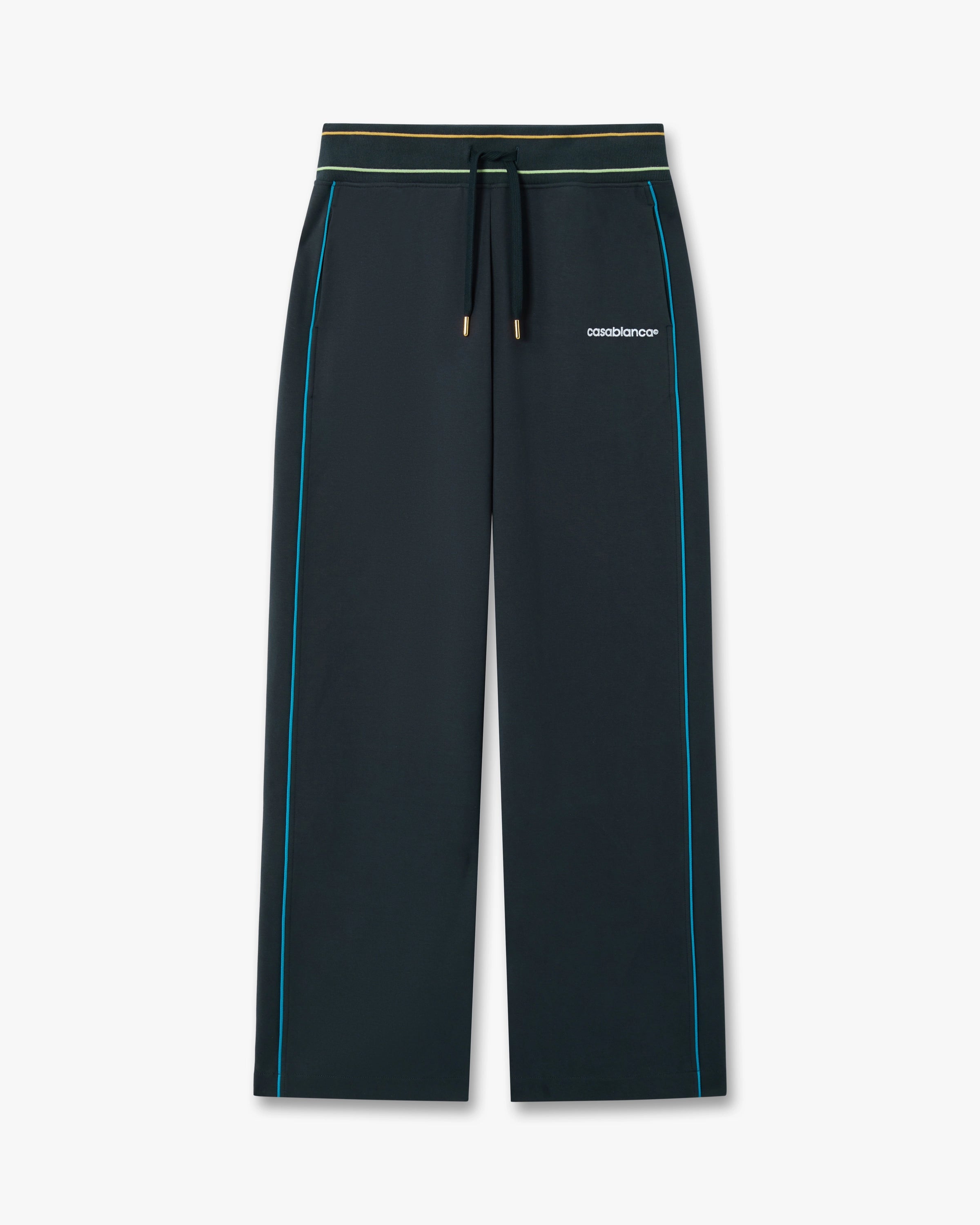 Navy Low-Rise Punto Joggers with Contrast Piping