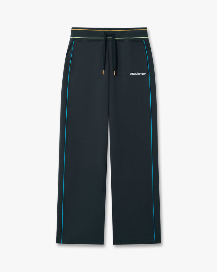 Navy Low-Rise Punto Joggers with Contrast Piping