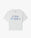 White Meduse Stacked Logo Cropped Baby T-Shirt