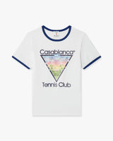 T-shirt court à manches courtes blanc Tennis Club Icon Ringer