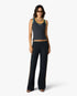 Navy Colourblock Ribbed Tank Top