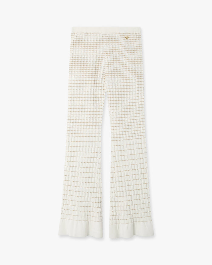 Pantalon blanc Pleated Mosaic
