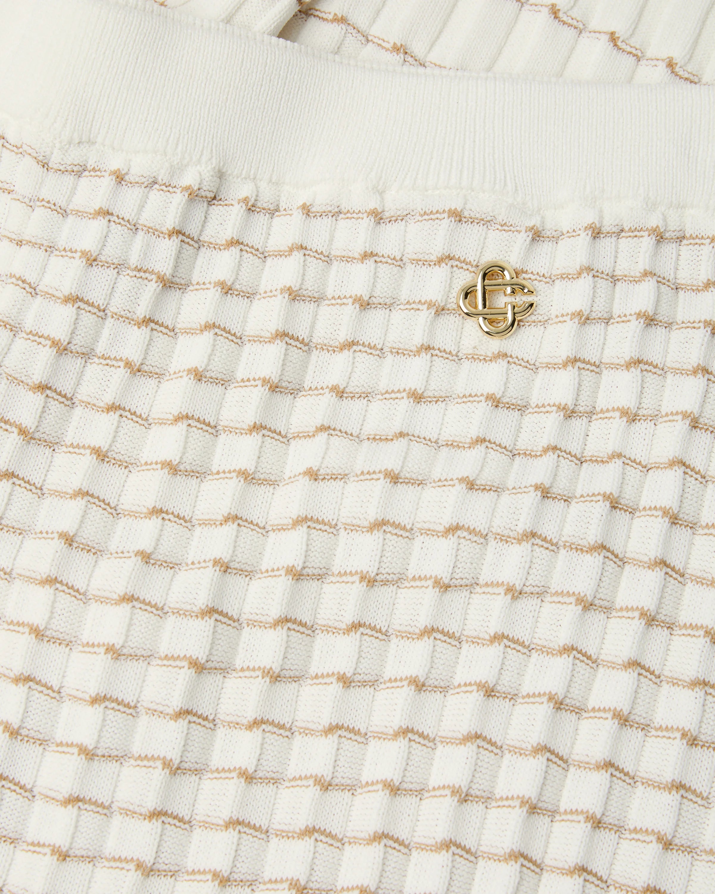 Pantalon blanc Pleated Mosaic