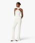 White Pleated Mosaic Pants