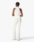 White Pleated Mosaic Pants