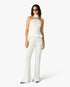 Haut blanc Pleated Mosaic