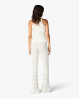 Haut blanc Pleated Mosaic