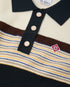 Café Culture Wool Stripe Polo Mini Dress